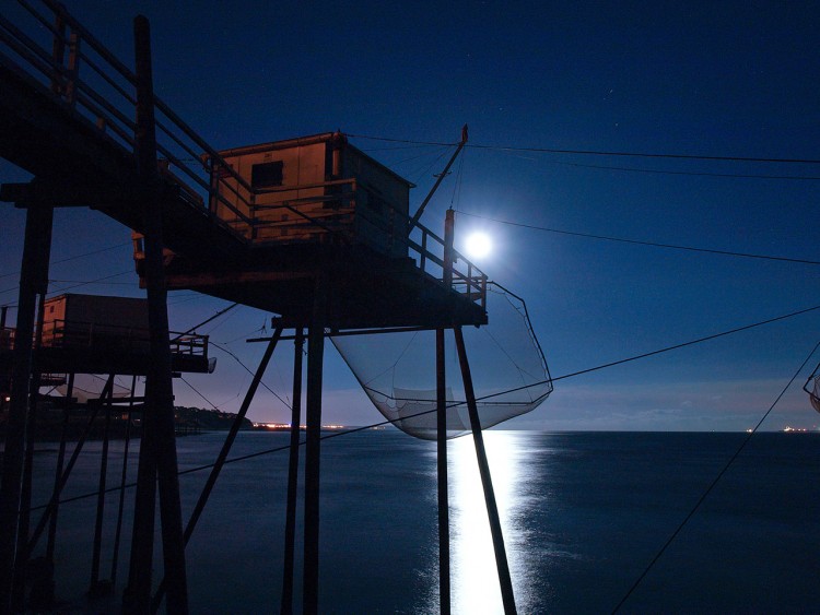 Fonds d'cran Nature Mers - Ocans - Plages clair de lune