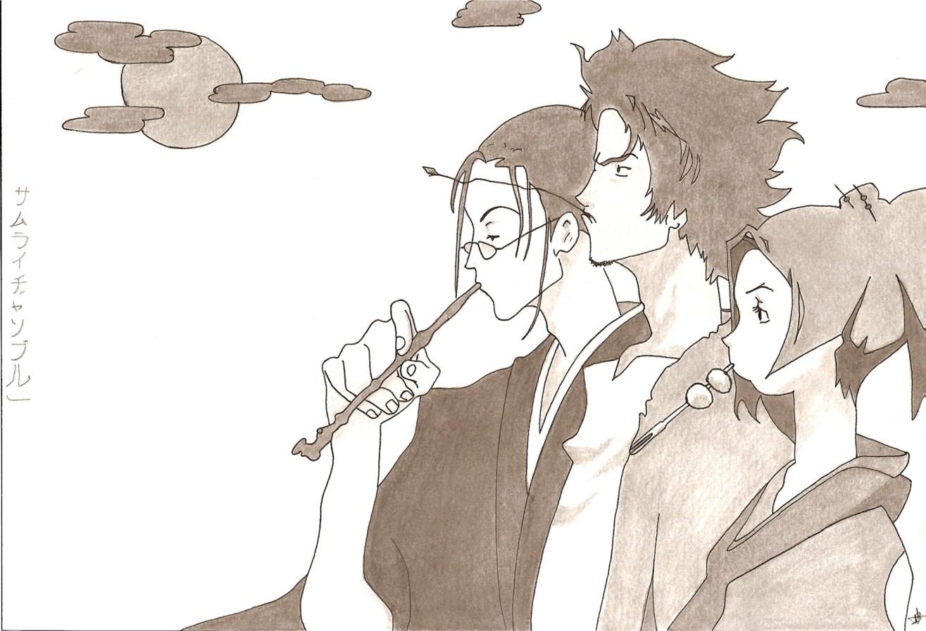 Fonds d'cran Art - Crayon Manga - Samurai Champloo Samurai Champloo