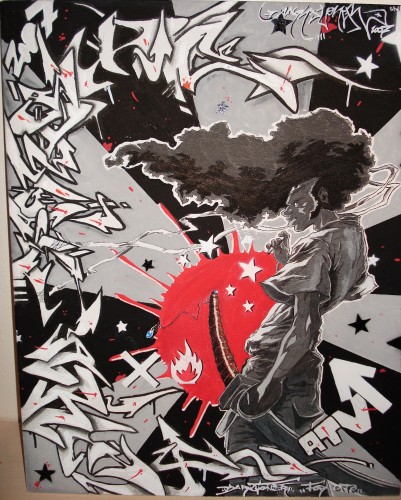 Fonds d'cran Art - Peinture Personnages Afro samourai