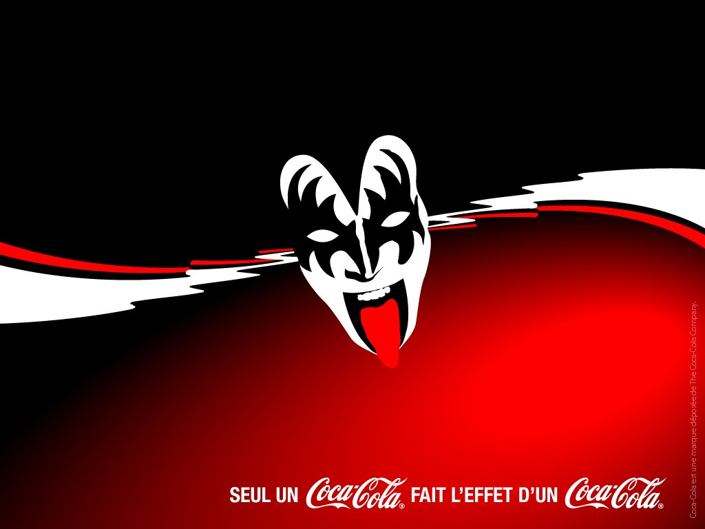 Wallpapers Brands - Advertising Coca-Cola coca cola KISS