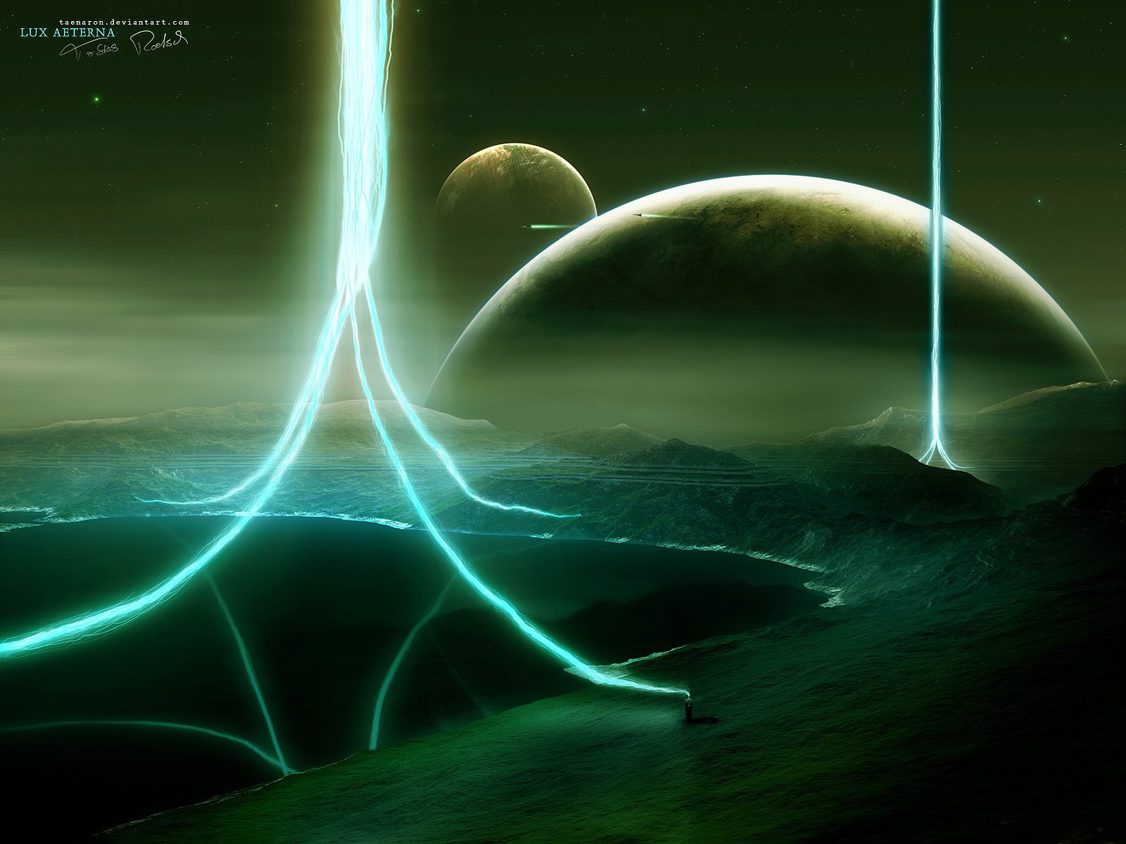 Wallpapers Digital Art Space - Universe Lux Aeterna