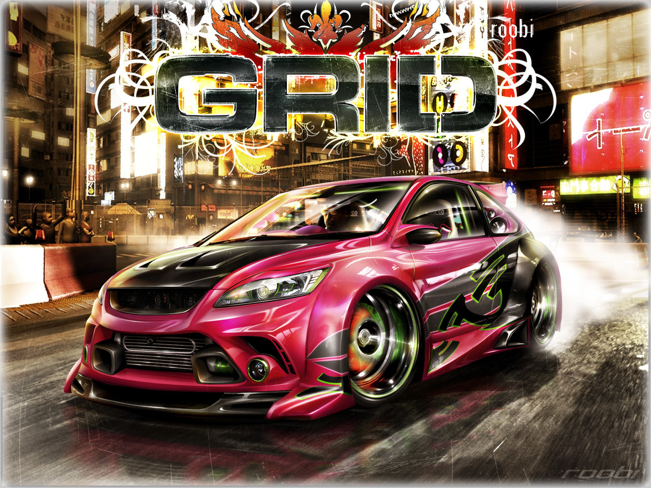 Wallpapers Digital Art Cars - Transport Ford Focus GRID