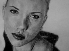 Fonds d'cran Art - Crayon Scarlett Johansp