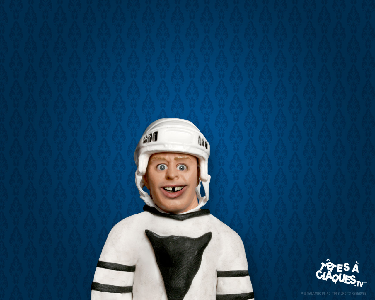 Wallpapers Humor Ttes  claques hockey