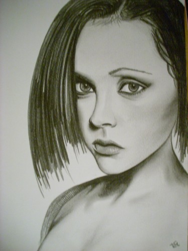 Wallpapers Art - Pencil Portraits Christina RICCI