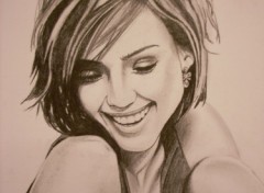 Wallpapers Art - Pencil Jessica ALBA