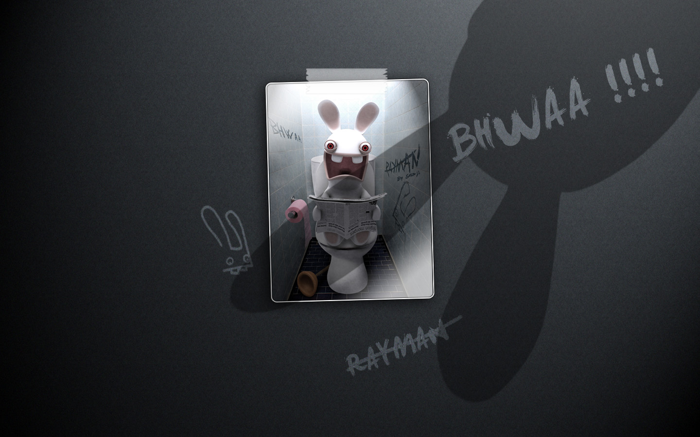 Wallpapers Video Games Rayman Raving Rabbids Lapin crtin tof