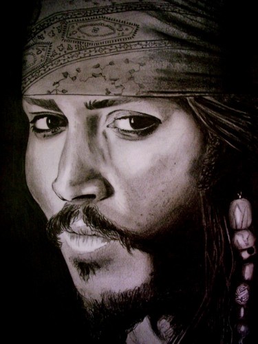 Wallpapers Art - Pencil Portraits Jack SPARROW