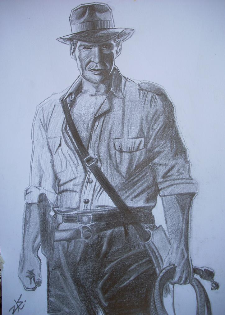 Wallpapers Art - Pencil Movies - TV Soaps Indiana Jones