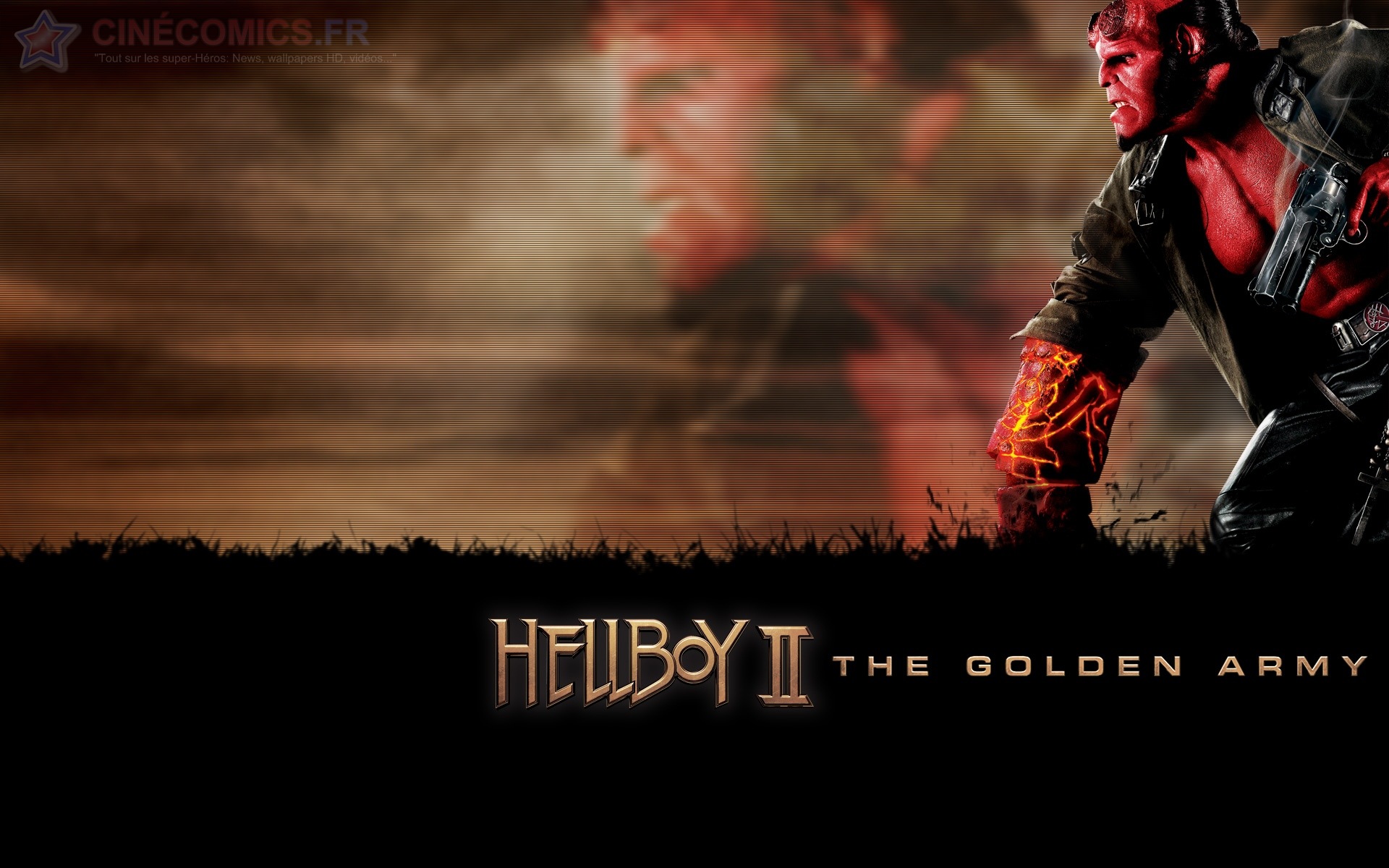 Fonds d'cran Cinma Hellboy 2 : the Golden Army Hellboy 2 Les lgions d'or Maudites: The Golden army