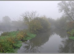 Fonds d'cran Nature Brumes sur un bras de la Somme