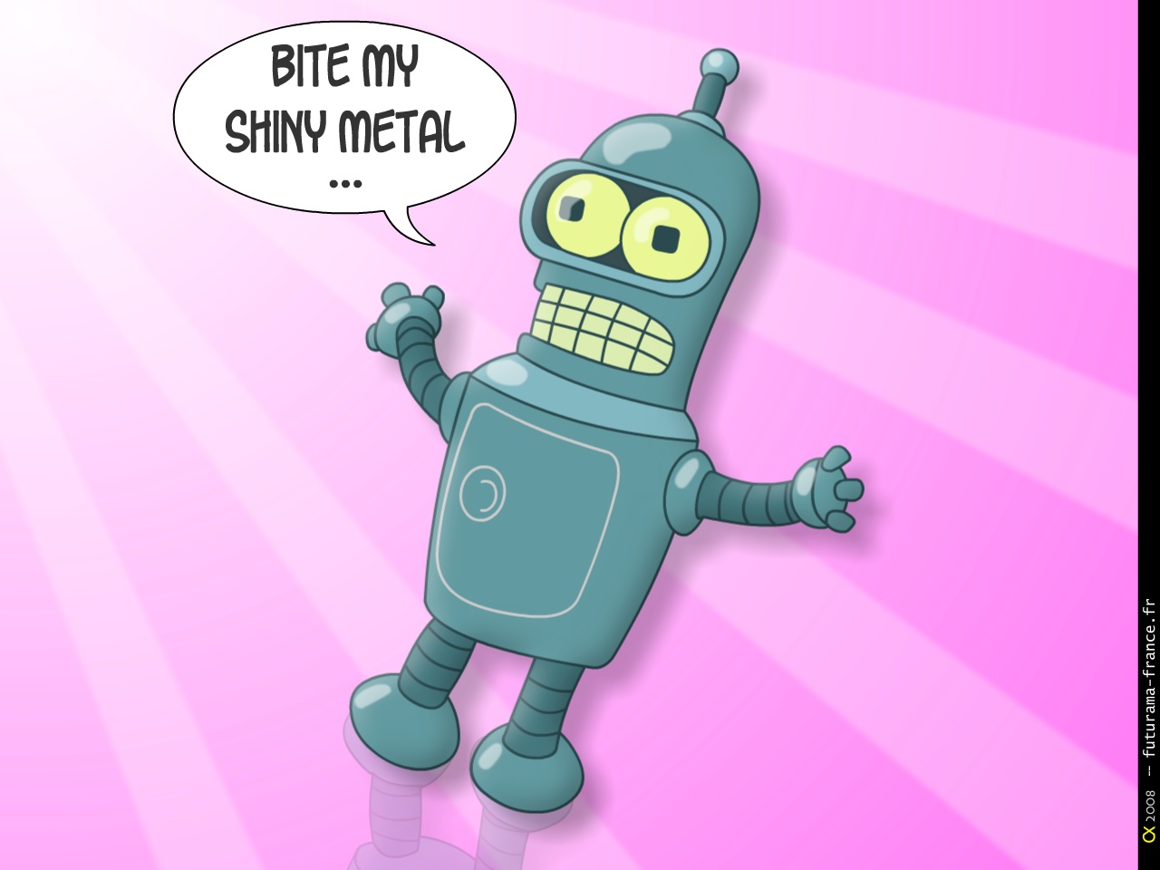 Fonds d'cran Dessins Anims Futurama Tickle me Bender 3