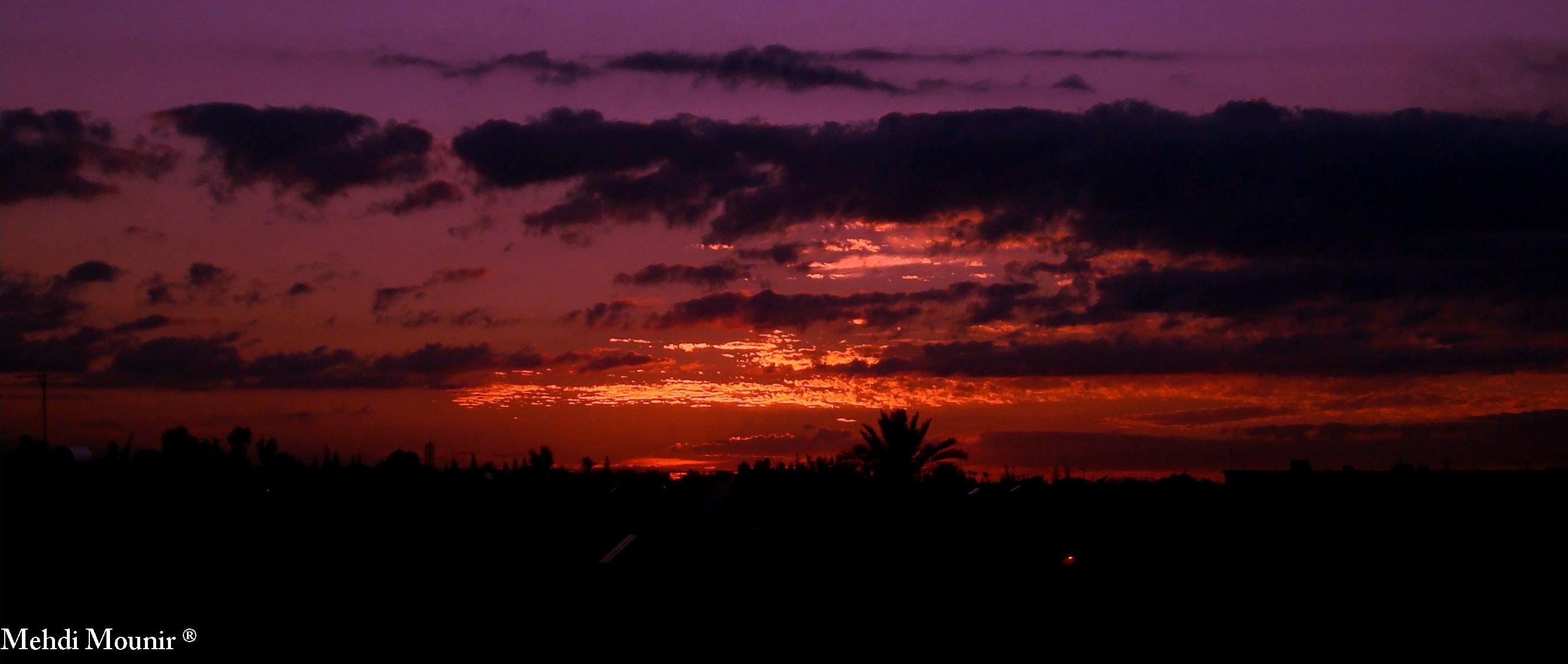 Fonds d'cran Nature Couchers et levers de Soleil marrakech