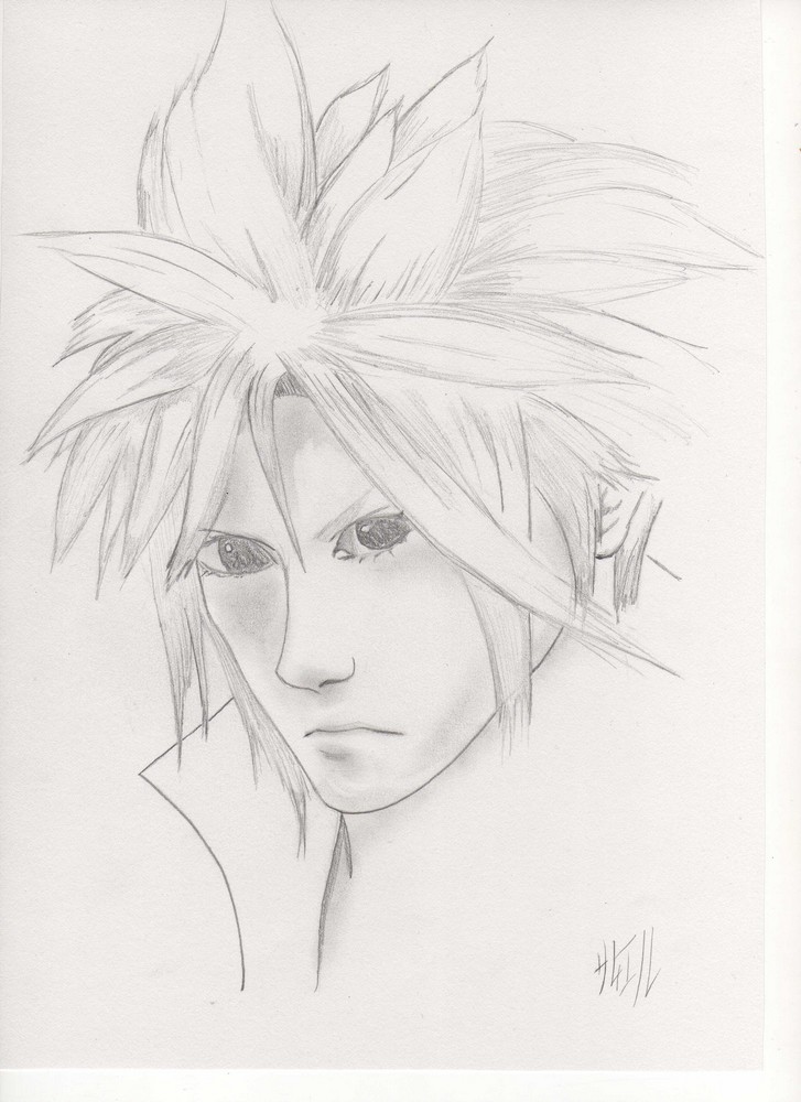 Fonds d'cran Art - Crayon Manga - Final Fantasy 