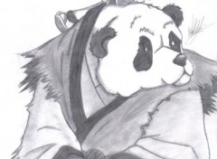 Wallpapers Art - Pencil panda connection