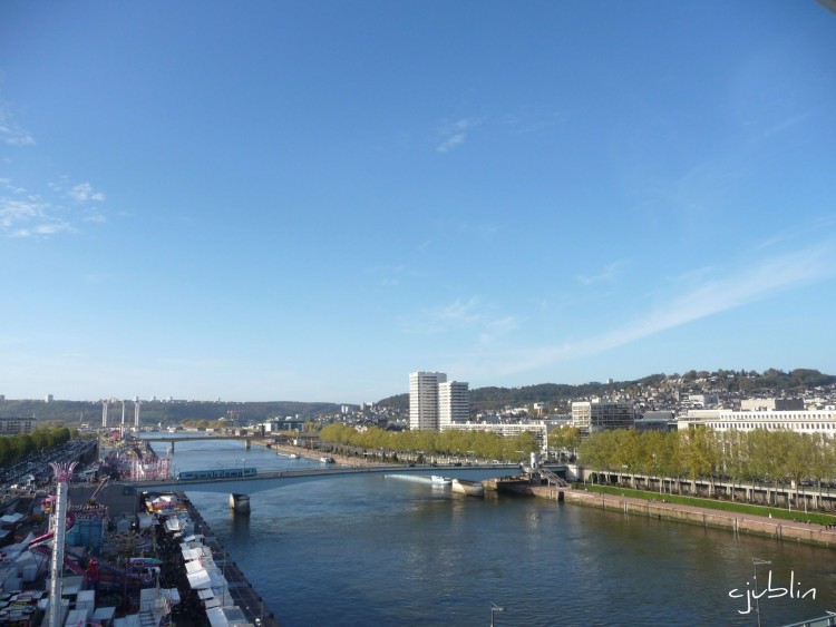 Fonds d'cran Nature Fleuves - Rivires - Torrents la seine vue du ciel