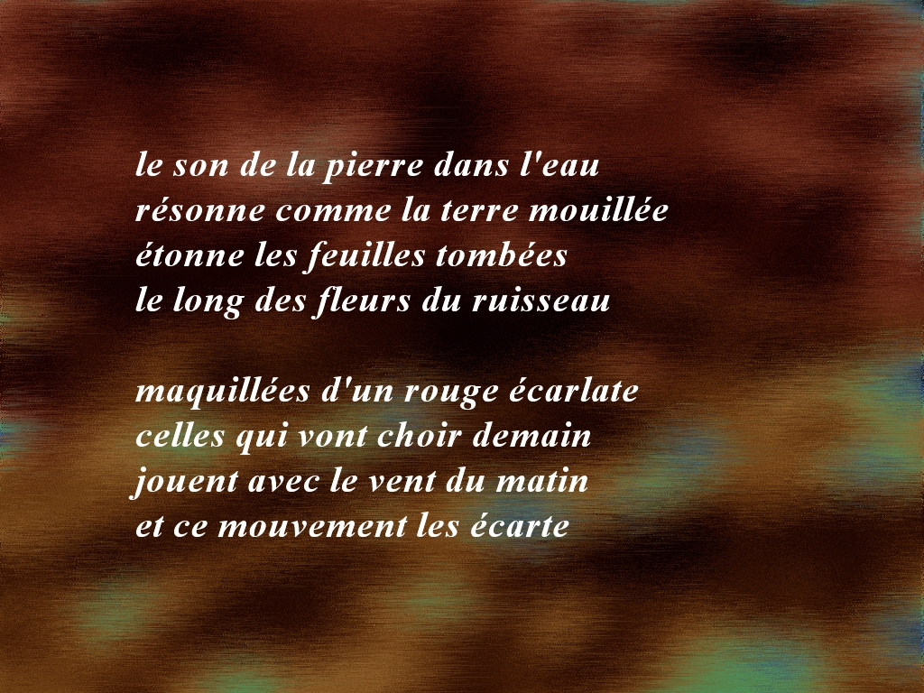 Wallpapers Digital Art Poetry - Texts dans l'automne