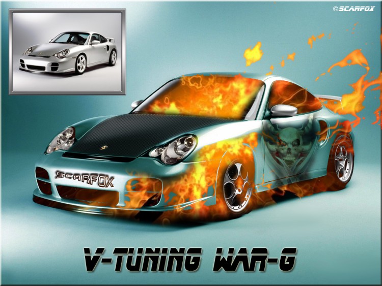 Fonds d'cran Voitures Porsche v-tuning porche