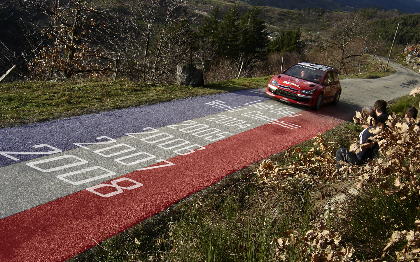 Fonds d'cran Sports - Loisirs Rallye Sebastien Loeb et Daniel Elena