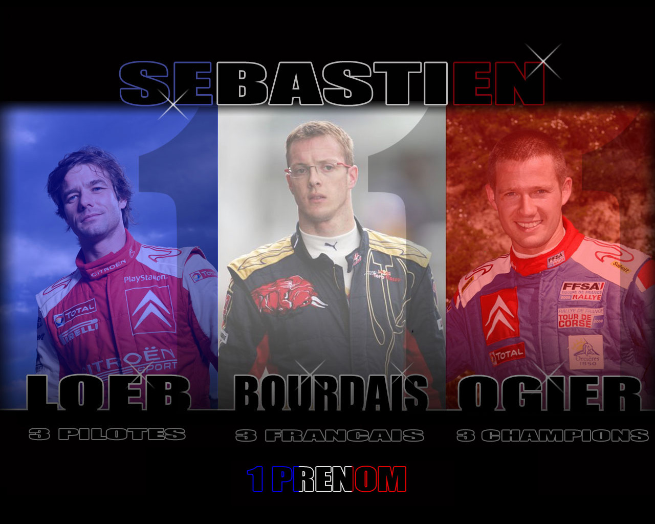 Wallpapers Sports - Leisures Formule 1 sebastien loeb ogier bourdais