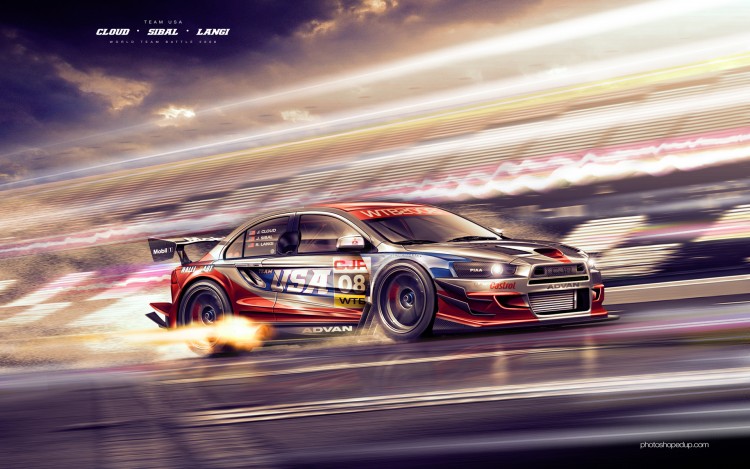 Wallpapers Digital Art Cars - Transport DTM Mitsubishi EVO