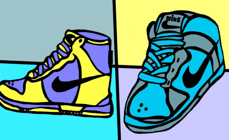 Wallpapers Art - Pencil Objects Nike Dunk