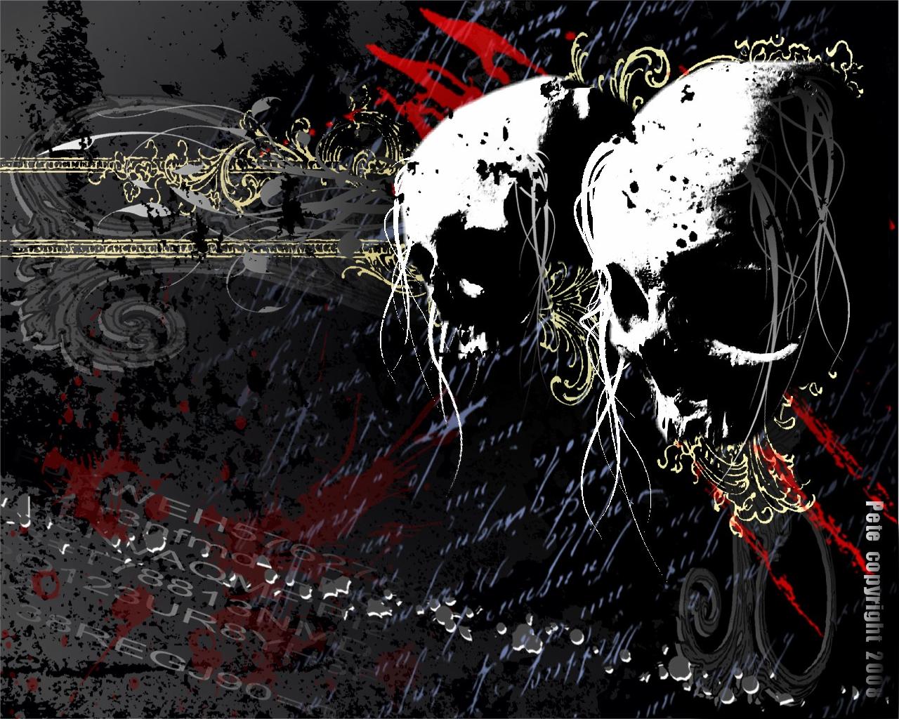 Wallpapers Digital Art Hell skulls