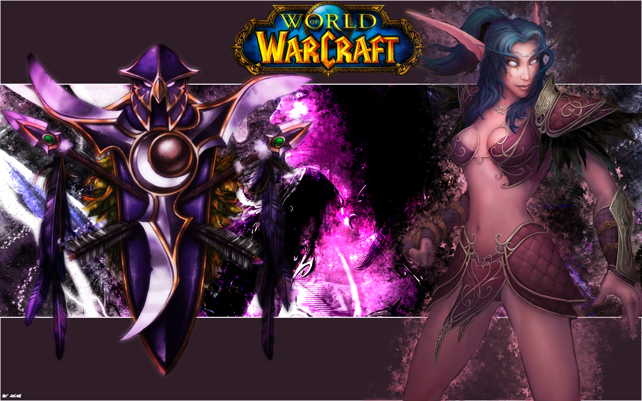 Fonds d'cran Jeux Vido World of Warcraft elf de la nuit smudge 1 