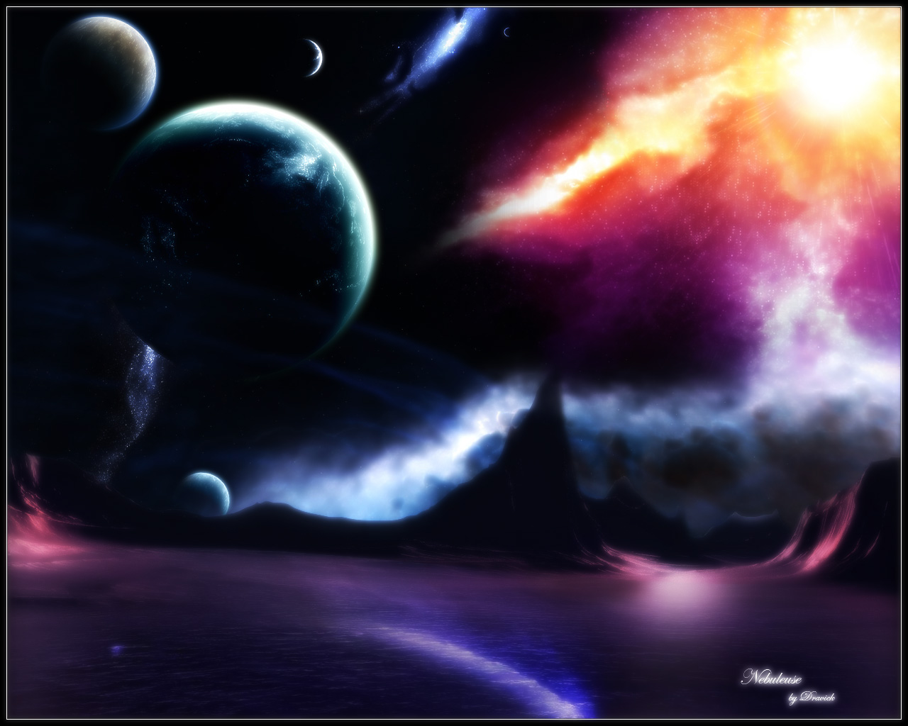 Wallpapers Digital Art Space - Universe nebuleuse