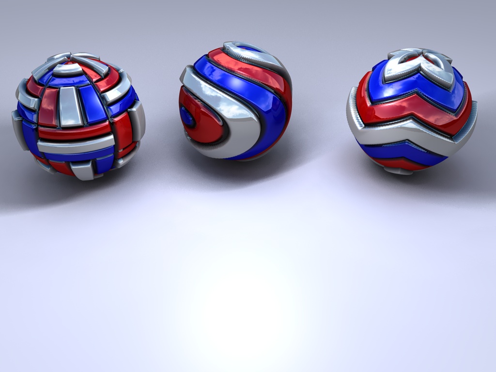 Wallpapers Digital Art 3D - Various Displaced Balls