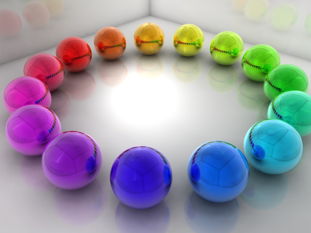 Wallpapers Digital Art 3D - Various Rainbow Ballz