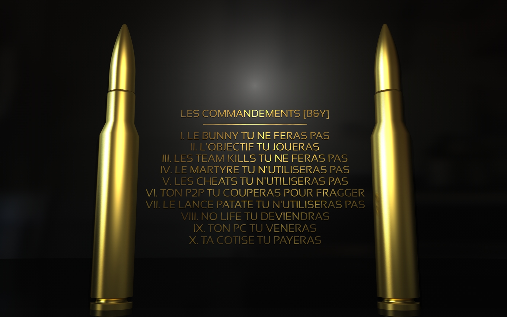 Fonds d'cran Art - Numrique 3D - Cinema 4D commandements bandy cod 4et 5 v1