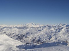 Wallpapers Nature vu du mont blanc en haut des mnuires (mont masse)