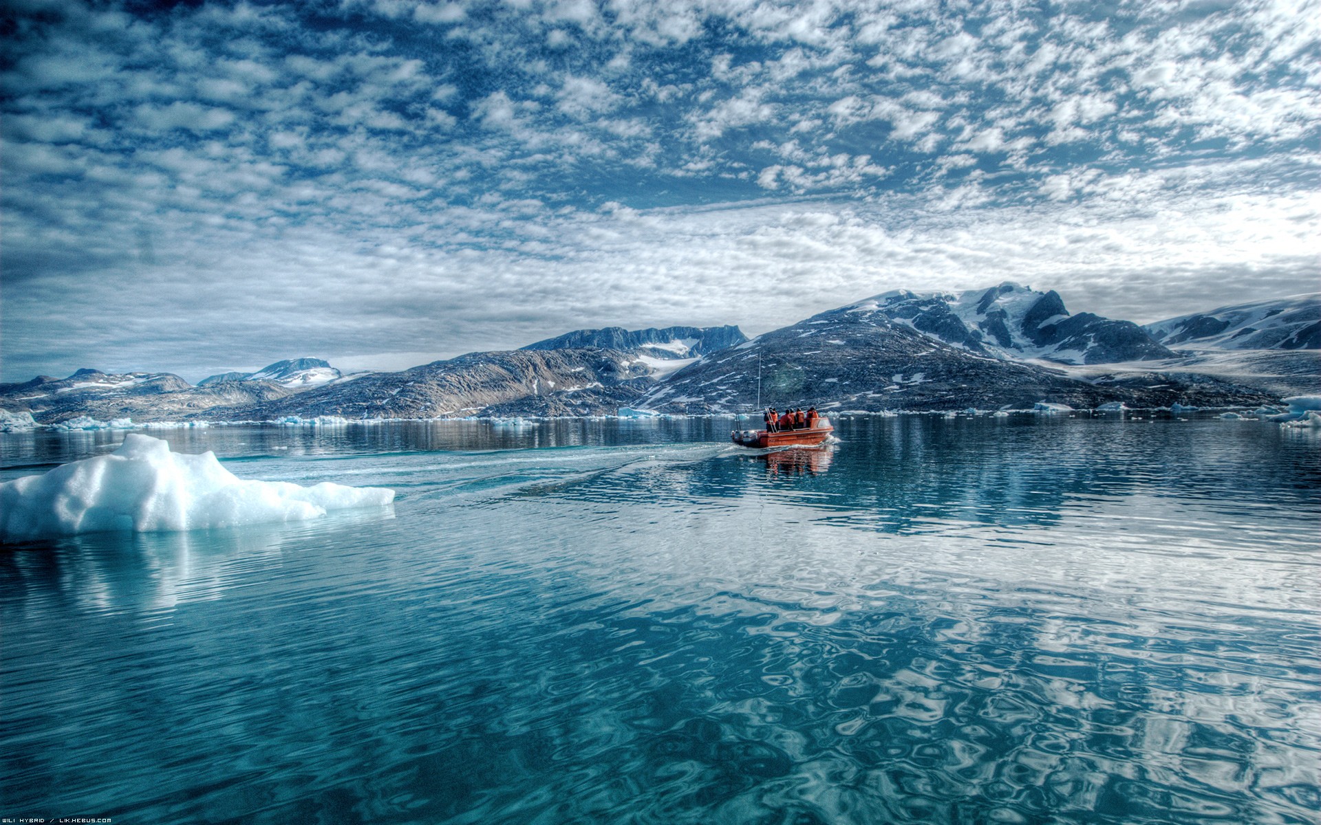 Wallpapers Nature Icebergs Rflections sur la mer arctique