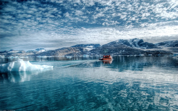 Wallpapers Nature Icebergs Rflections sur la mer arctique