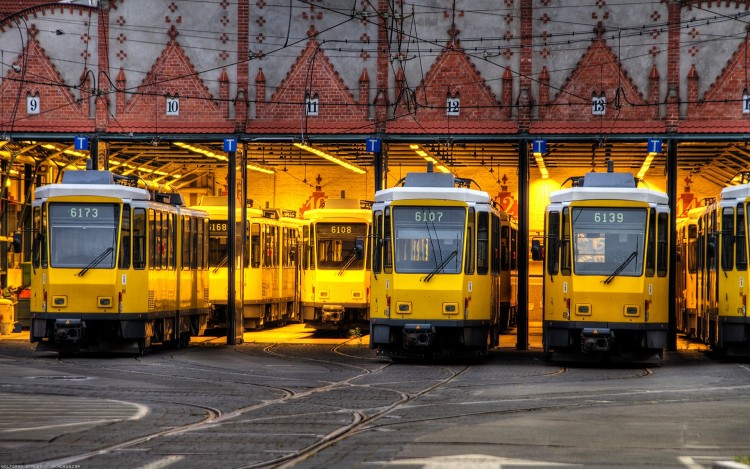 Fonds d'cran Transports divers Tramways Dpot de trams  Berlin