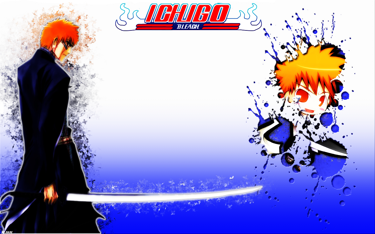 Wallpapers Manga Bleach Ichigo bleach Splatter smudge 