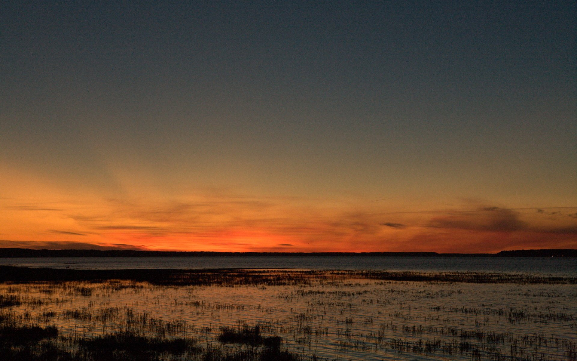 Fonds d'cran Nature Couchers et levers de Soleil Lac st-pierre, quebec, canada