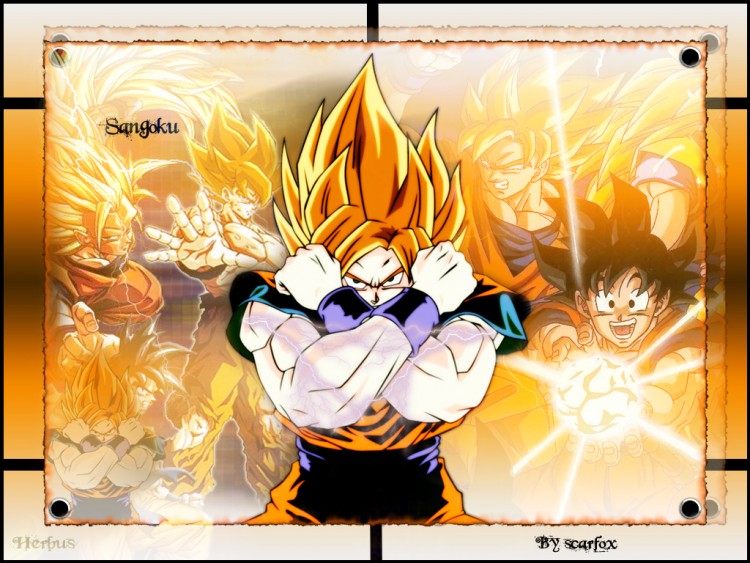 Fonds d'cran Manga Dragon Ball Z Sangoku