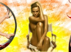 Fonds d'cran Art - Numrique Charlize Theron Sunshine