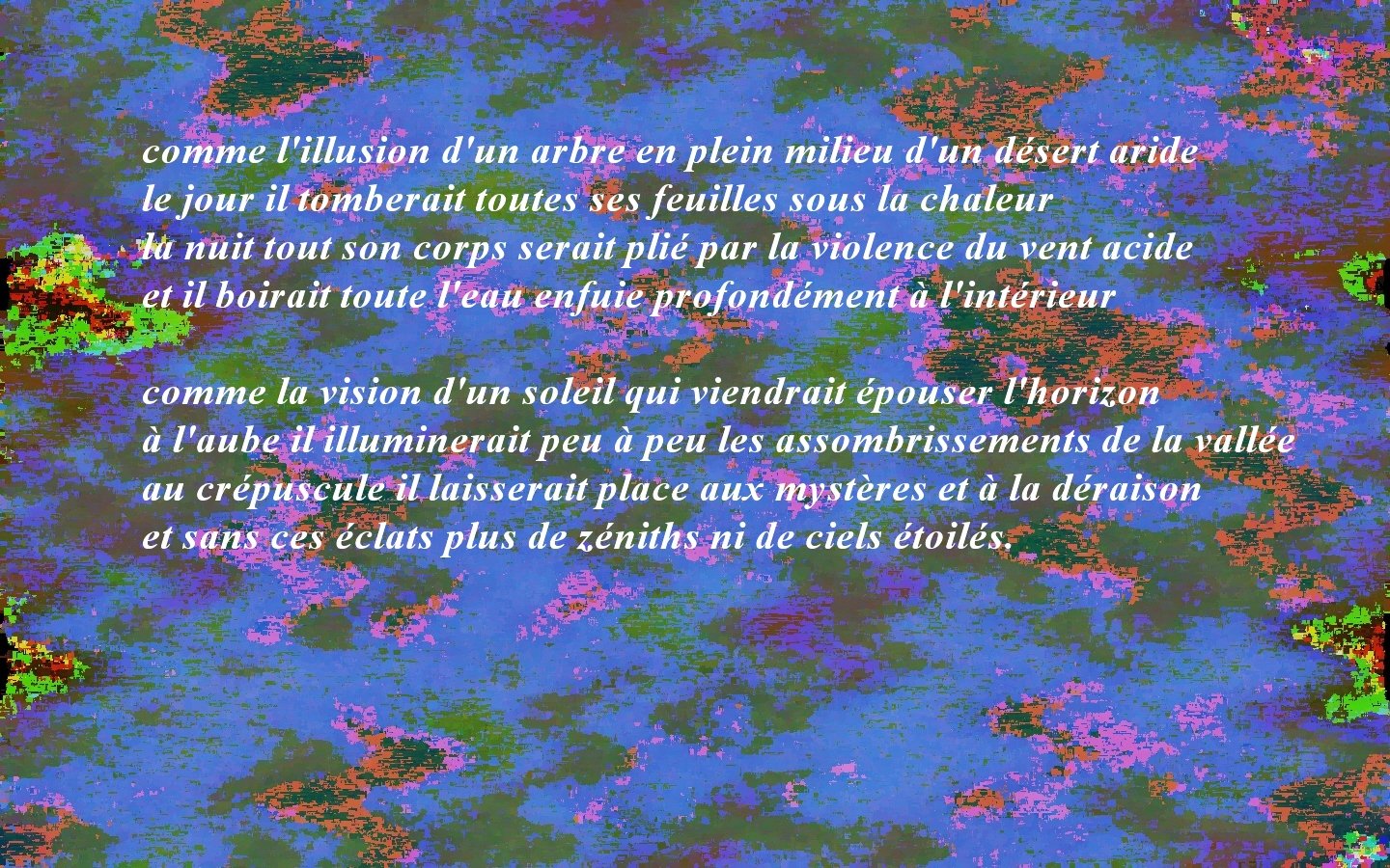 Wallpapers Digital Art Poetry - Texts de prs