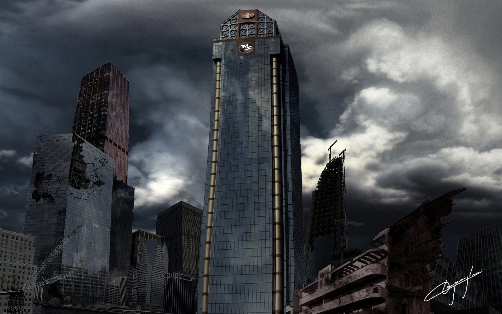 Fonds d'cran Art - Numrique Architecture, constructions matte painting