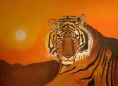 Fonds d'cran Art - Peinture Tigre