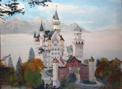 Wallpapers Art - Painting chateau du Neuschwanstein