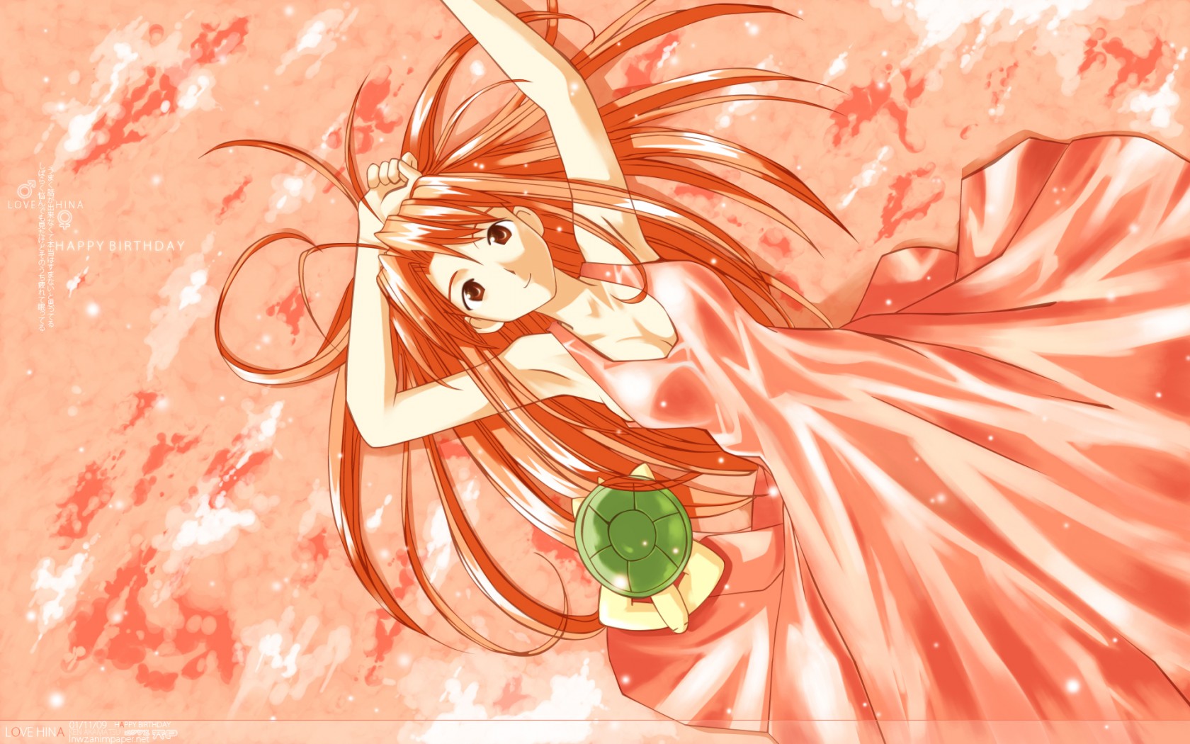 Wallpapers Manga Love Hina happy birthday