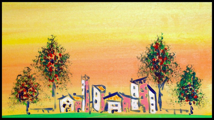 Fonds d'cran Art - Peinture Peintures Diverses Le Village de L'amour