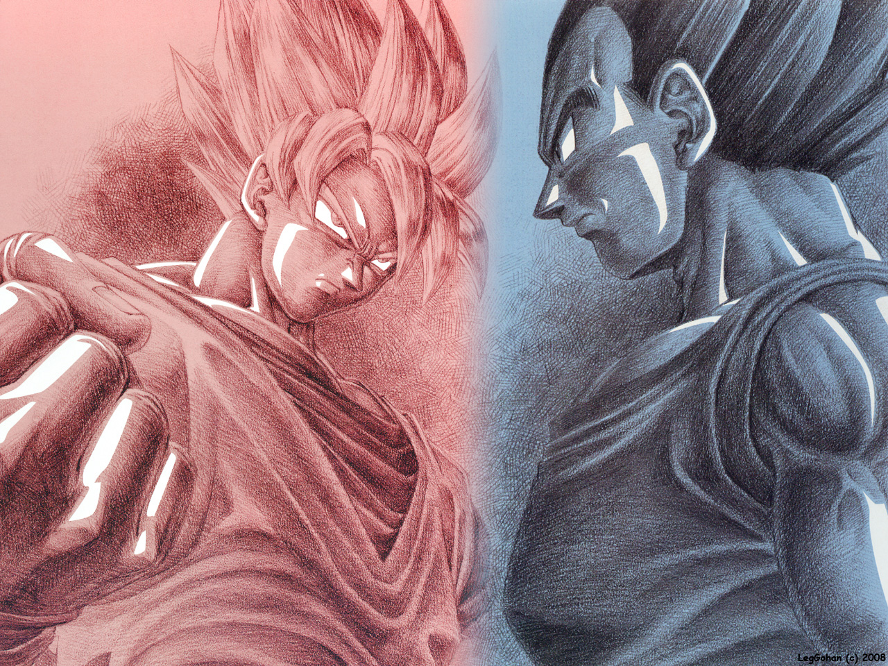 Wallpapers Manga Dragon Ball Z Goku & Vegeta version simple