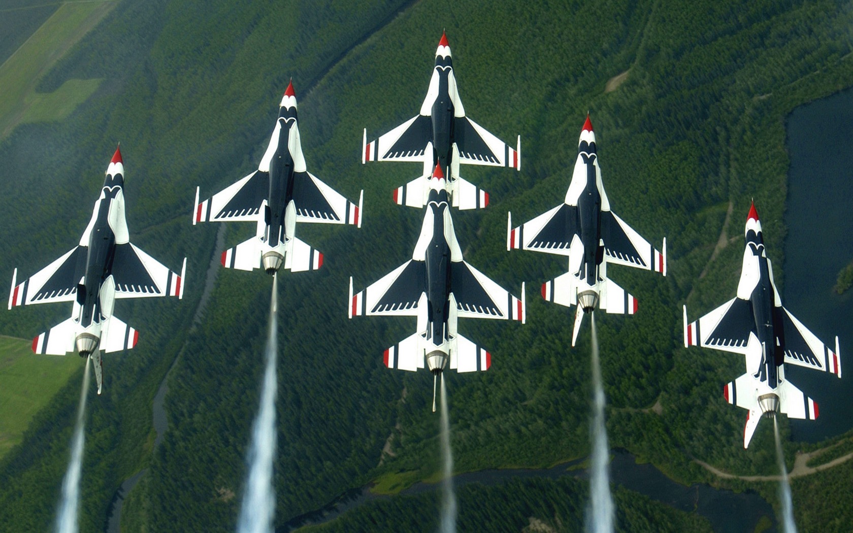 Wallpapers Planes Military Aircraft Thunderbirds upside down