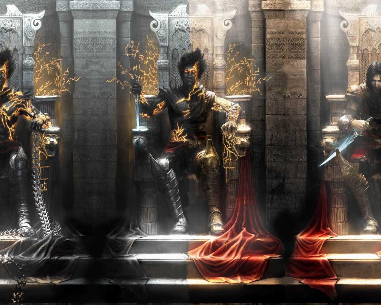 Wallpapers Video Games Prince of Persia 3 The Two Thrones prince double face