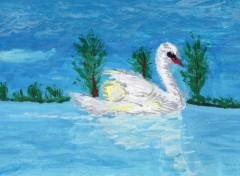 Wallpapers Art - Painting le cygne